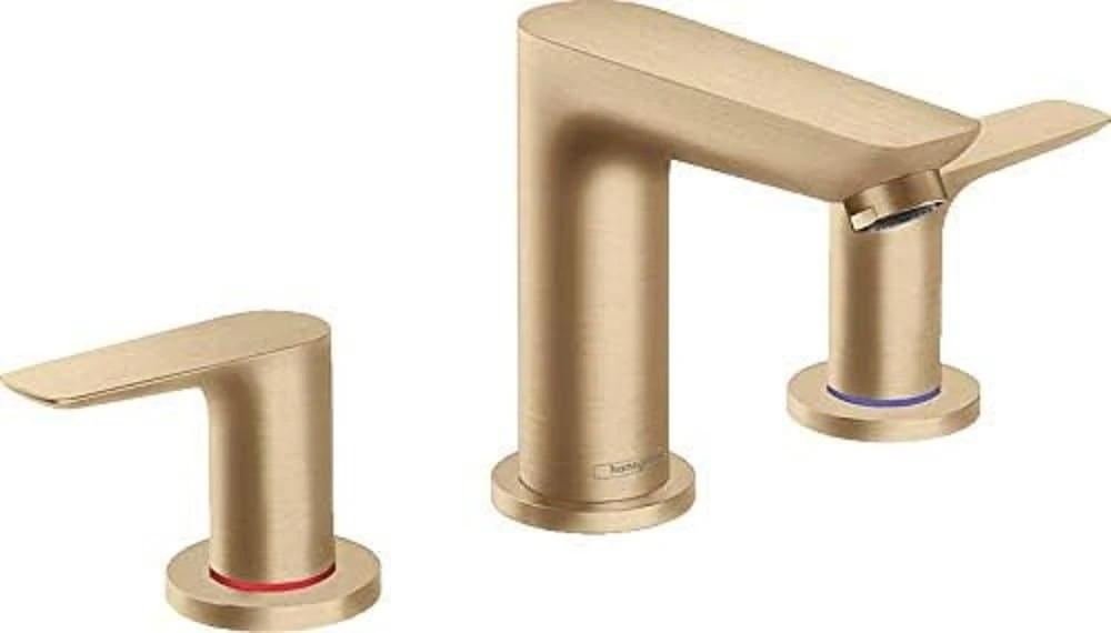 hansgrohe Talis E 3-Hole Washbasin Tap with Pop-Up Waste Height 150 mm Brushed Bronze