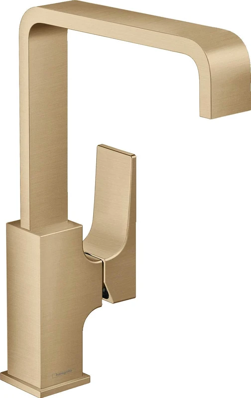hansgrohe Metropol Water Saving Tap with Comfort Height 230 mm with Push-Open Drain Fitting Brushed Bronze
