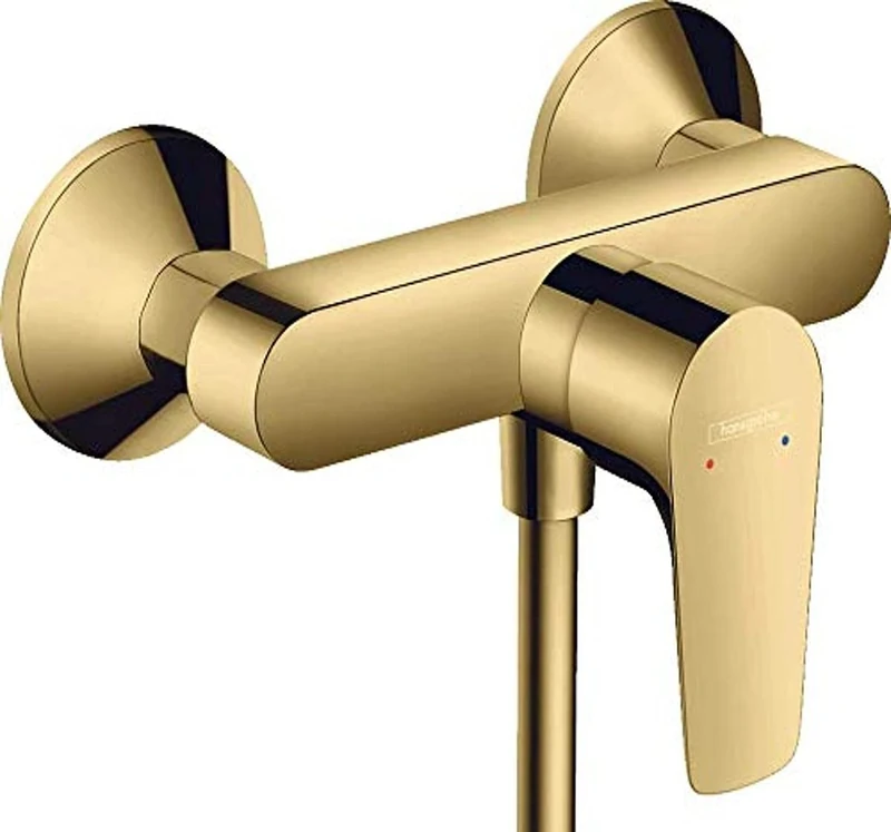 hansgrohe Talis E Shower Mixer Tap Surface-Mounted Shower Mixer for 1 Function Polished Gold Look