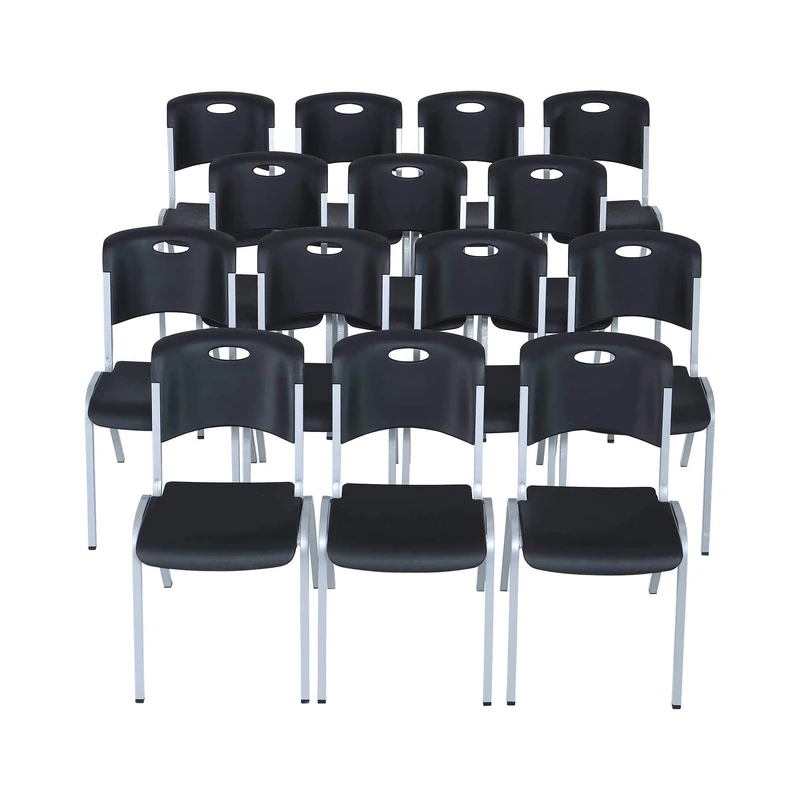 LIFETIME (14 Stacking Chair and (1) Dolly Set