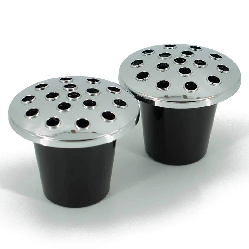Angraves Silver Set of 2 Memorial Grave Vases Fresh and Artificial Flowers Plastic Pot Insert Liner Floral Holders Containers For Cemetery Headstone Recess (13 x 11cm)