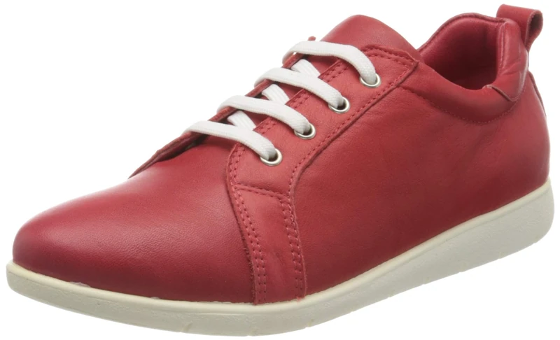 Andrea Conti Women's 1479604 Low-Top Sneakers, Red (Rot 021), 4.5 UK