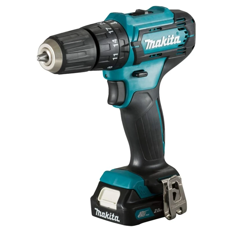 Makita HP333DWAE 12V Max Li-Ion CXT Combi Drill Complete with 2 x 2.0 Ah Li-Ion Batteries and Charger Supplied in A Carry Case