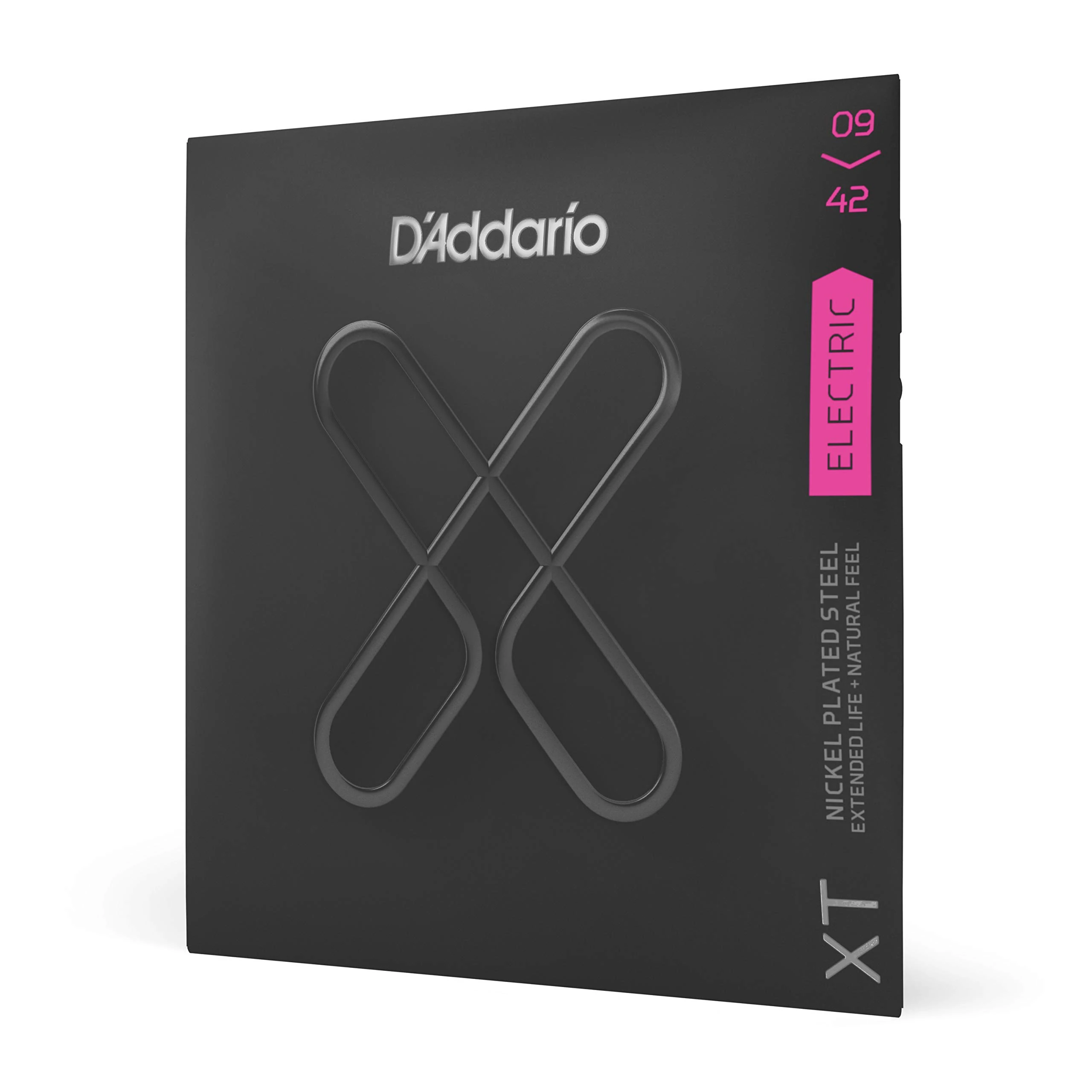 D'Addario Guitar Strings - XT Nickel Coated Electric Guitar Strings - XTE0942 - Extended String Life with Natural Tone & Feel - For 6 String Guitars - 09-42 Super Light