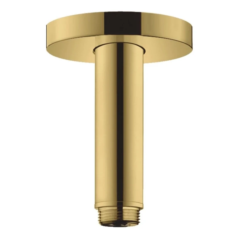 hansgrohe 27393990 S 10 cm Polished Gold Optic Ceiling Connector