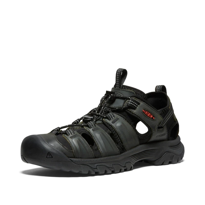 KEEN Men's Targhee 3 Closed Toe Hiking Sport Sandals - Grey/Black