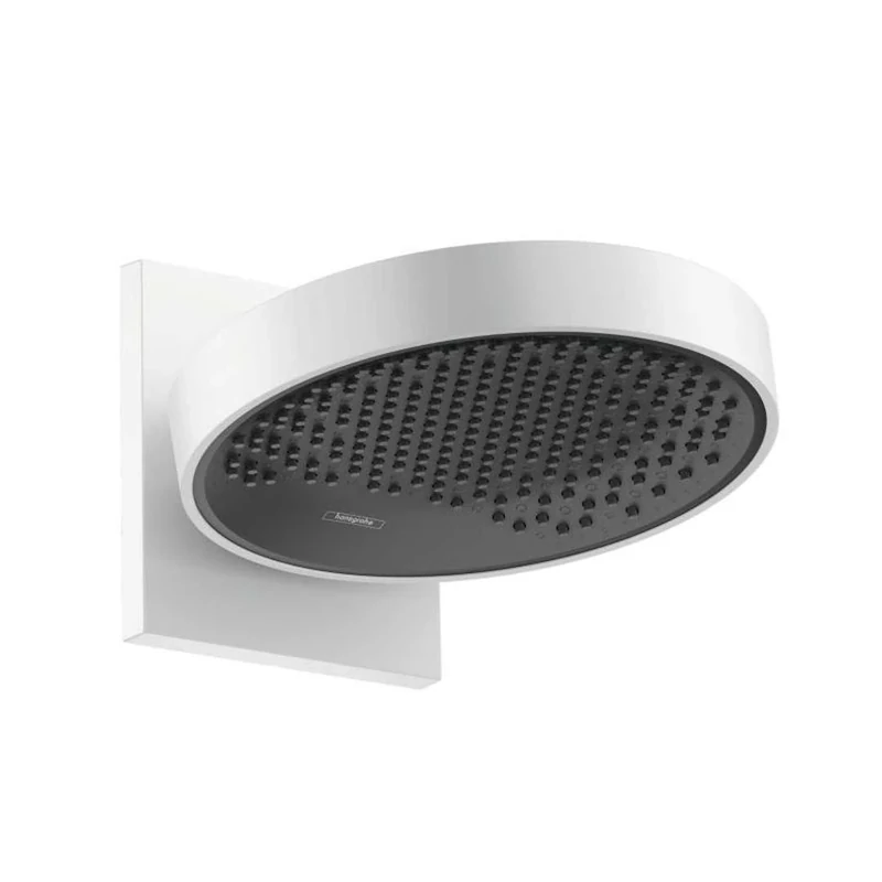hansgrohe 26226700 Rainfinity Overhead Shower 250, 1 Spray with wall connector, Matt White