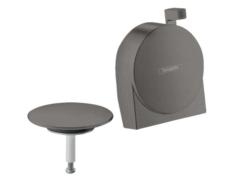 hansgrohe Exafill S Bath Spout Complete Set, Brushed Black Chrome