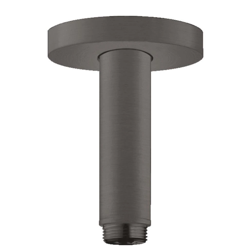 hansgrohe 27393340 S 10 cm Brushed Black Chrome Ceiling Connector
