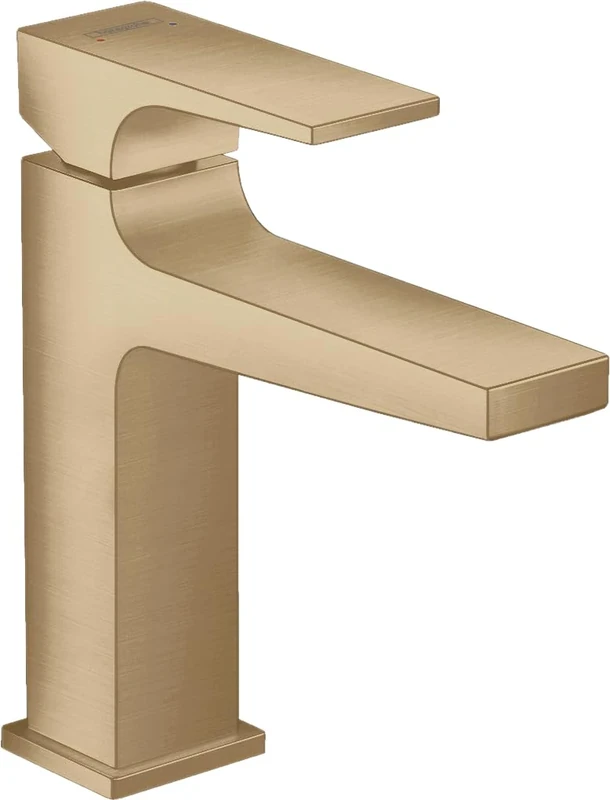 Hansgrohe Metropol Single Lever Basin Mixer 110 With Lever Handle And Push-Open Waste, Brushed Bronze, 32507140