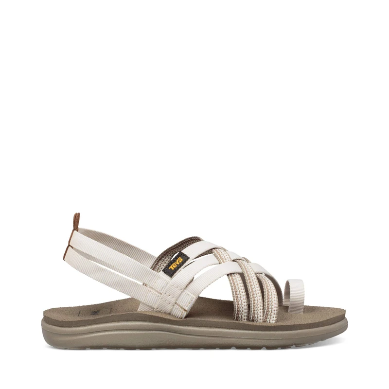 Teva Voya Strappy, Women Heels Sandals Open Toe Sandals, Off-White (Antiguous Birch Abrc), 3 UK (36 EU)