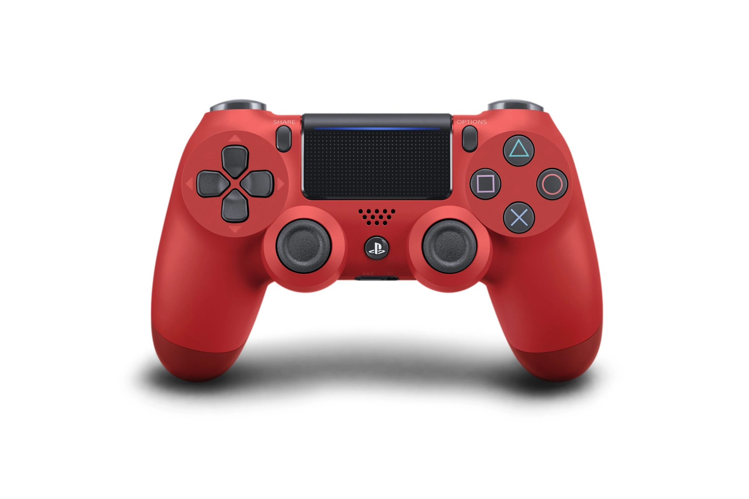 Sony PlayStation DualShock 4 Controller - Red (Renewed)