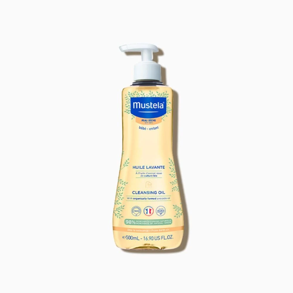 Mustela Cleansing Oil For Dry Skin 500Ml, (Pack of 1)