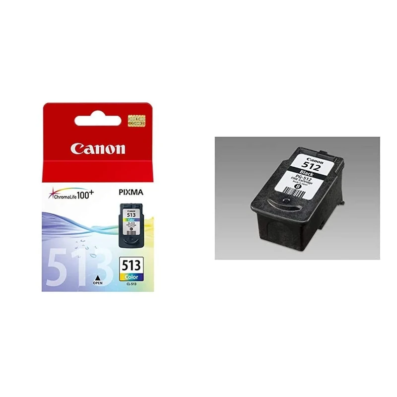 Canon CL 513 - Print cartridge - 1 x colour (cyan, magenta, yellow) & Original PG-512 Inkjet Cartridge Black