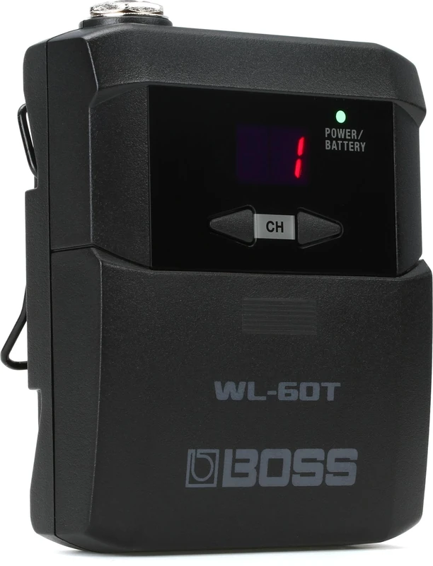BOSS WL-60T Wireless Transmitter for WL-60 Wireless System | Connect Second Instrument for Quick Changes on Stage | Up to 25 Hours of Runtime | Ideal for Serious Stage Performers