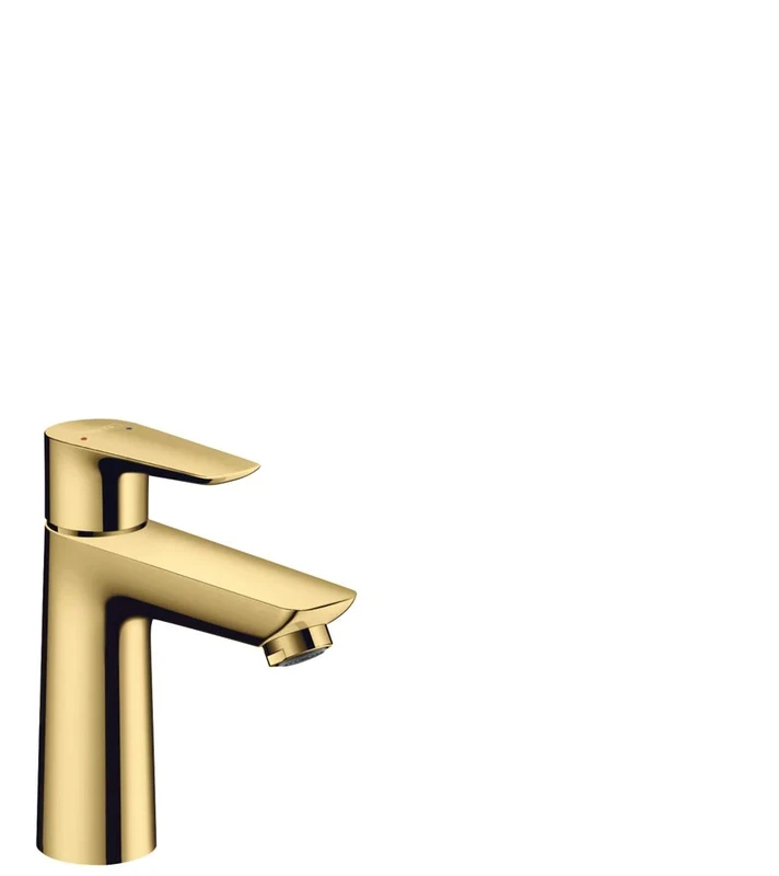 Hansgrohe Talis E Single Lever Basin Mixer 110 With Pop-Up Waste, Polished Gold-Optic, 71710990