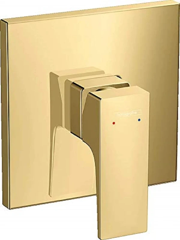 hansgrohe Metropol 32565990 Flush-Mounted Shower Mixer with Lever Handle Polished Gold Optic