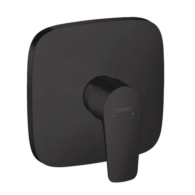 hansgrohe Talis E Flush-Mounted Single Lever Bath Mixer Tap Matt Black