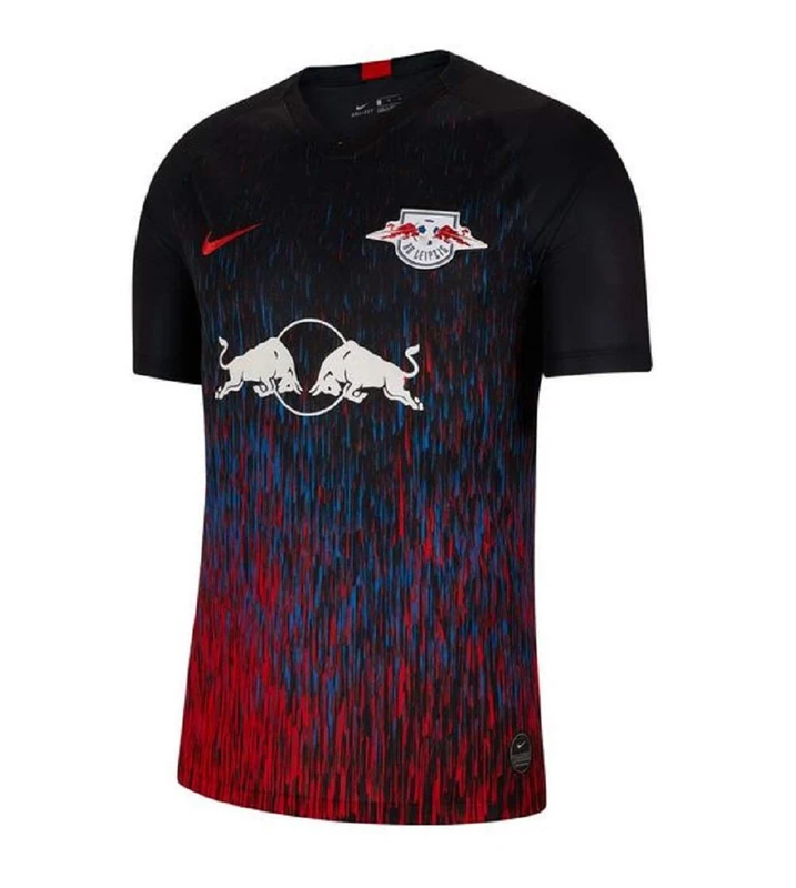 Nike Men Rblz Nk BRT Stad JSY Ss 3R Football T-Shirt - Black/Challenge Red, Medium