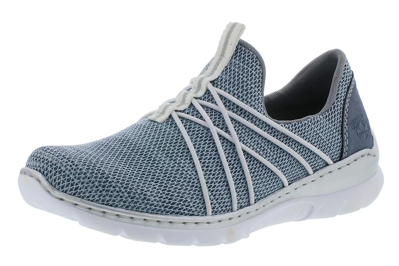 Rieker Frühjahr/Sommer, Women’s Slip On Trainers, Blue (Adria/Jeans/ 12 12), 6.5 UK (40 EU)