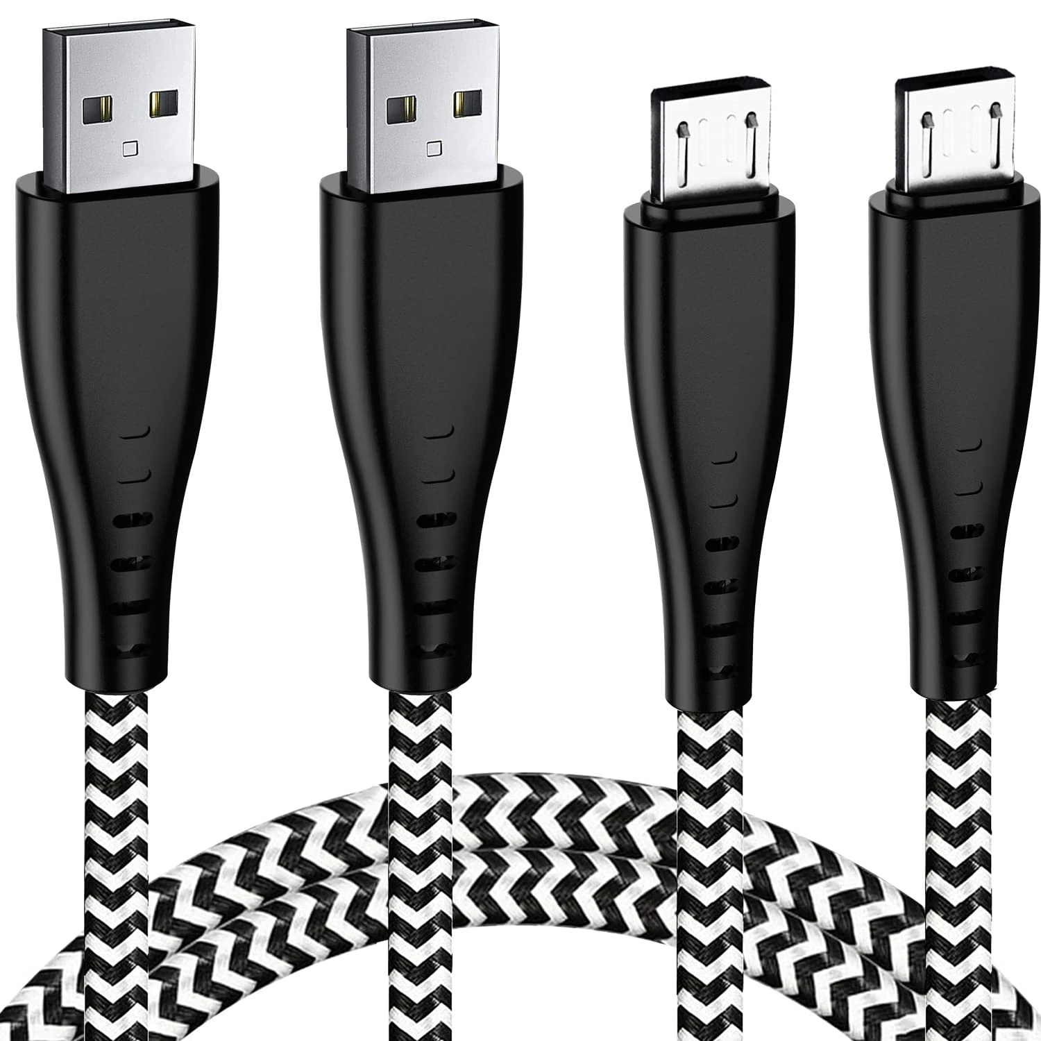 Micro USB Charging Cable 2M 2-Pack,Charger Lead for Kindle Fire 7 8 HD 6 8 Tablet Kids Edition Kindle Paperwhite,Samsung Galaxy A10 A7 A6 2018 A03 J6,Fast Charge Wire-Not For Fire 8/8+ 2020（10th Gen）