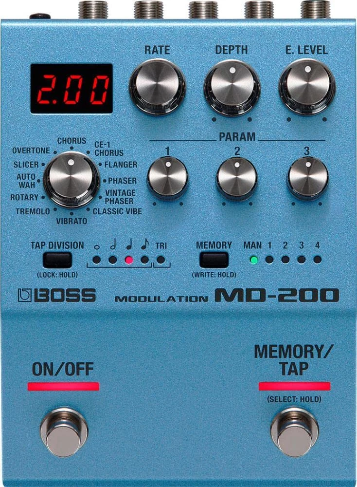 BOSS Md-200 Modulation Guitar Pedal, Sound Quality with 32-Bit Ad/Da, 32-Bit Floating Point Processing, And 96 Khz Sampling Rate