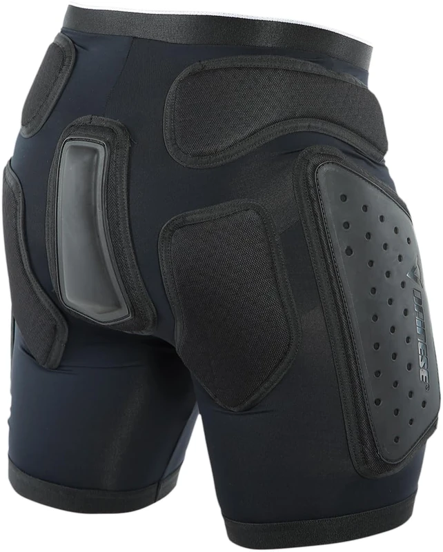 DAINESE, ACTION EVO MEN'S SKI SHORTS WITH PROTECTIONS, BLACK/WHITE, M - Image 1