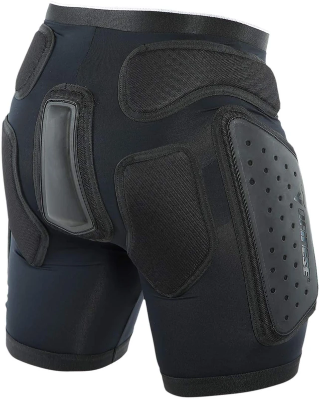 DAINESE, ACTION EVO MEN'S SKI SHORTS WITH PROTECTIONS, BLACK/WHITE, L - Image 1