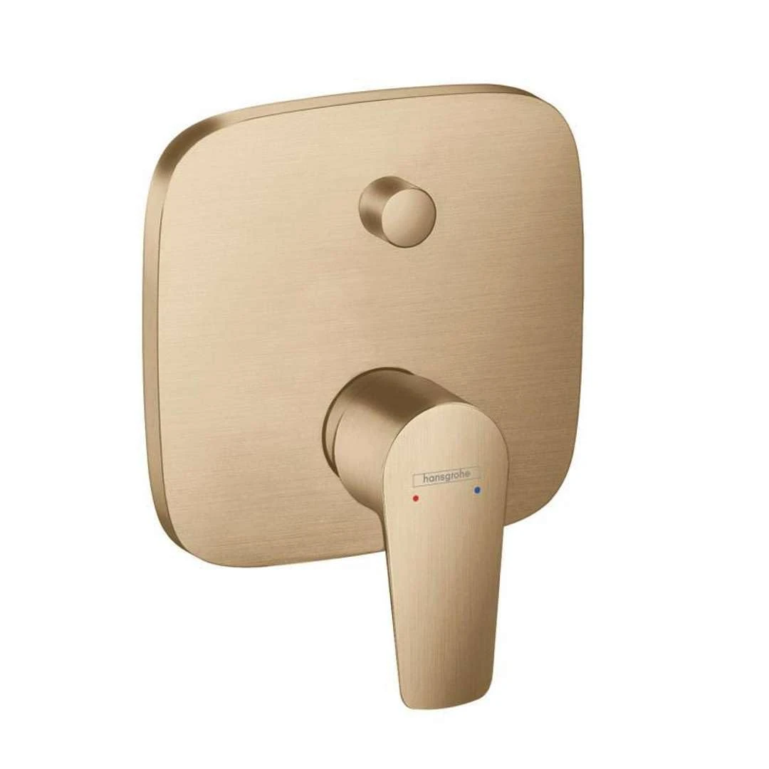 hansgrohe Talis E Flush-Mounted Bath Tap for 2 Functions with Integrated Safety Combination Brushed Bronze
