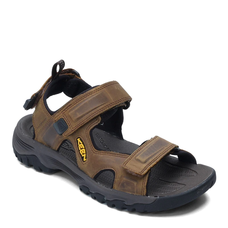 KEEN Men's Targhee 3 Open Toe Hiking Sport Sandal, Bison/Mulch, 6