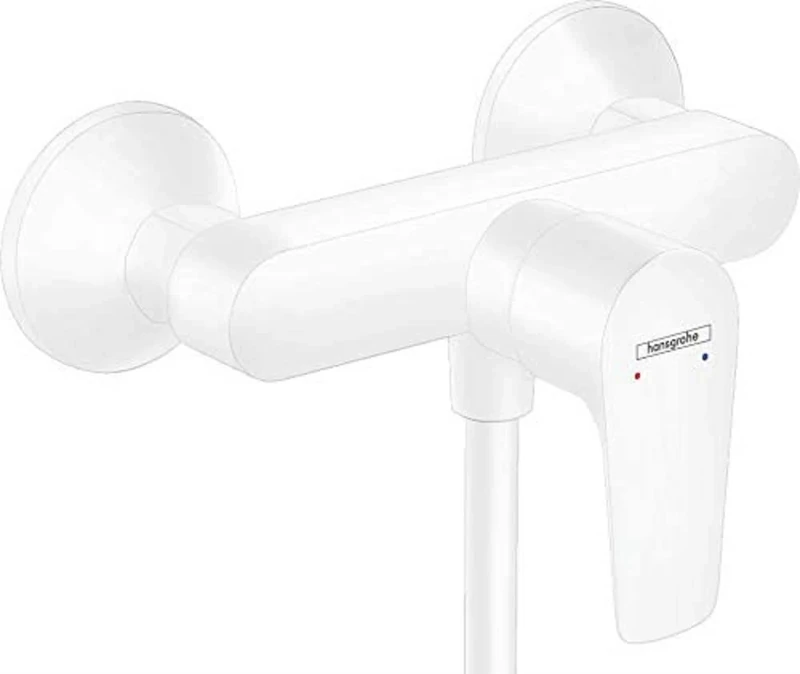 hansgrohe Talis E 71760700 Shower Mixer Tap Surface-Mounted Matte White