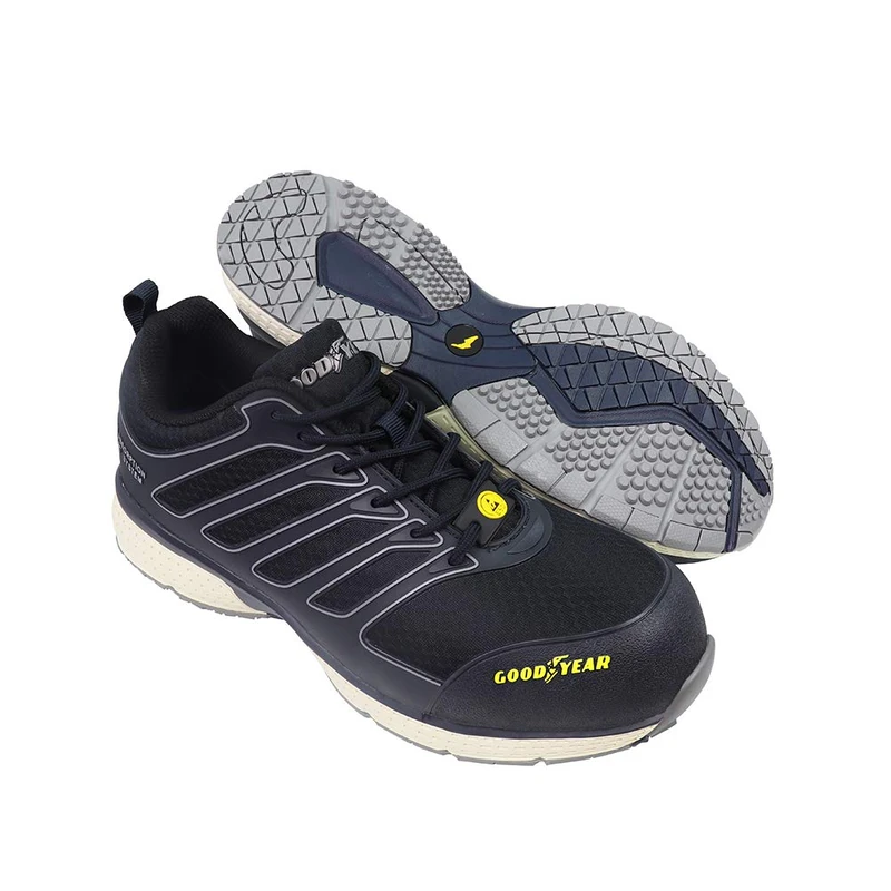 Goodyear Mens Metal Free Water Resistant Safety Shoe Lightweight Composite Toe Flexible Midsole Workwear Trainer S3/SRC/HRO/ESD, Blue, 7 UK