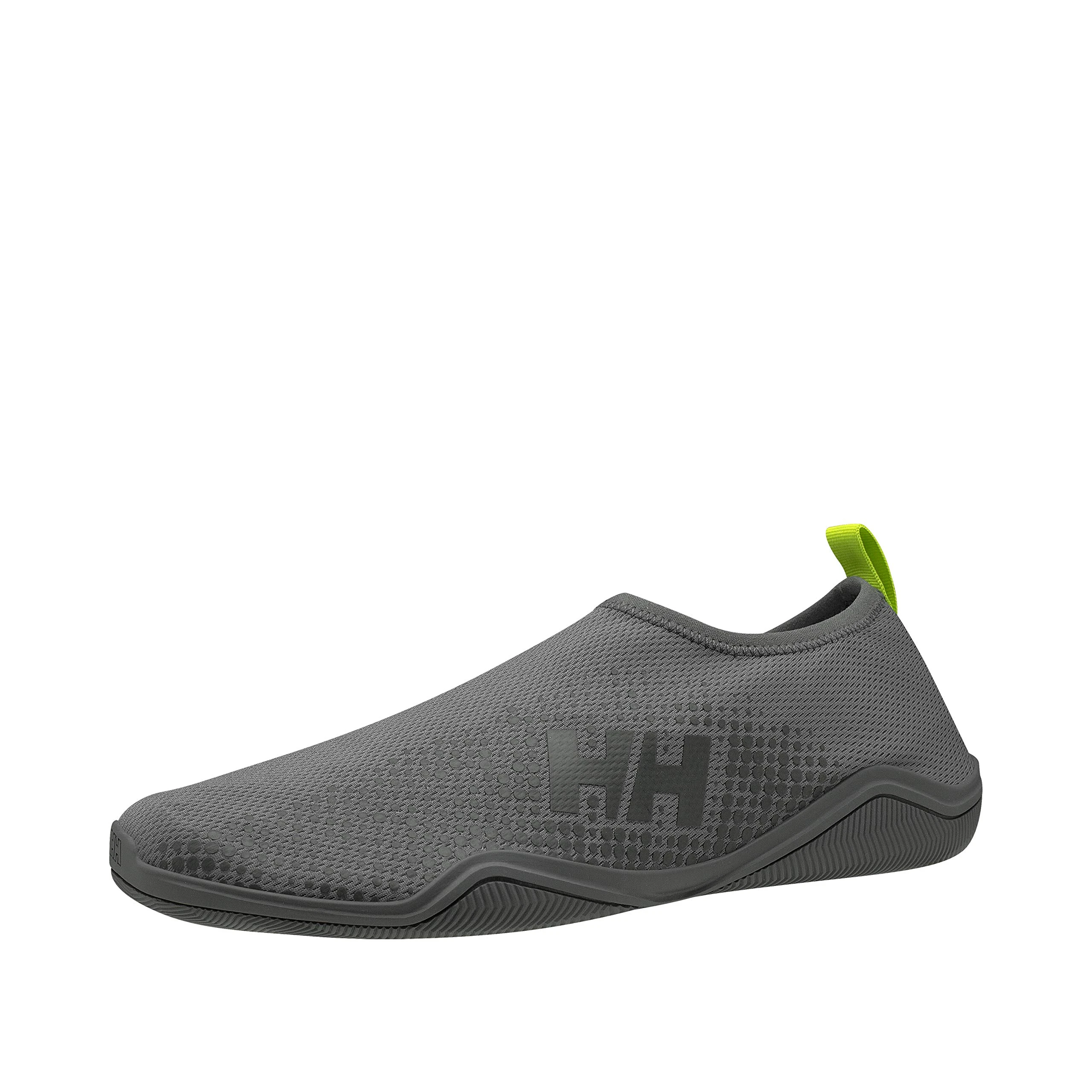 Helly Hansen Men's Crest Watermoc Water Shoes, Grey (Charcoal/Ebony/Acid Lime 964), 8 UK