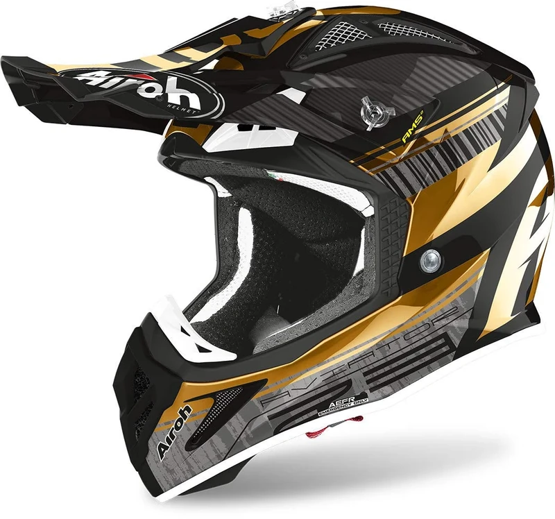 Airoh HELMET AVIATOR 2.3 AMS2 NOVAK CHROME GOLD L