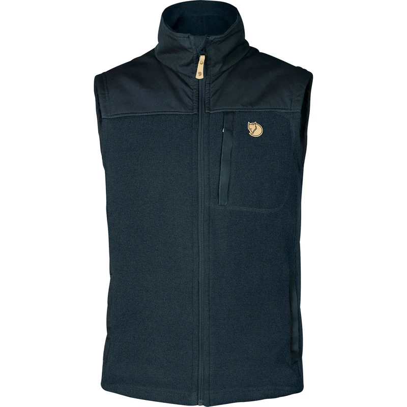 Fjallraven Men's Buck Fleece Vest M Sweatshirt, Blue, XXL UK