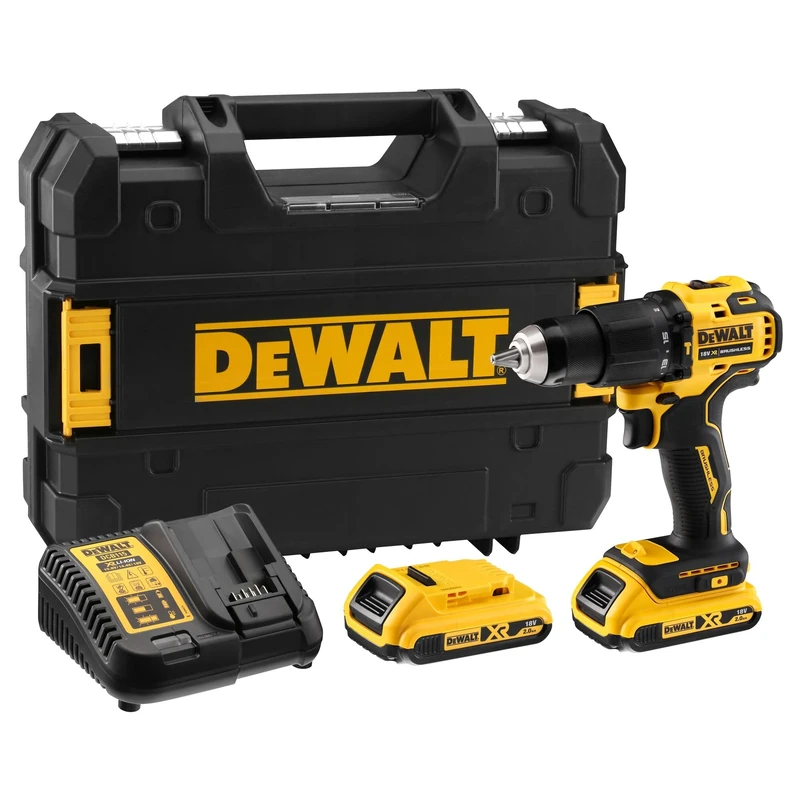 DEWALT DCD709D2T-QW - Taladro Percutor sin escobillas XR 18V Li-Ion 2,0Ah