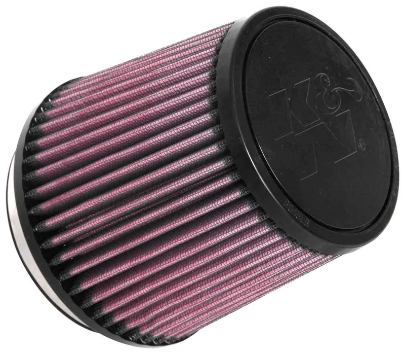 K&N Universal Clamp-On Air Filter: High Performance, Premium, Washable, Replacement Filter: Flange Diameter: 4 In, Filter Height: 5 In, Flange Length: 0.625 In, Shape: Round Tapered, RU-3600