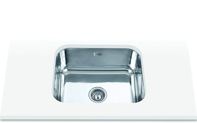 Edesa 950270023 Under Top | Model Fuji BE 50 x 40 1C | 1 Square Bucket | Kitchen Sink 18 cm Depth | Width 60 cm | Stainless Steel Finish