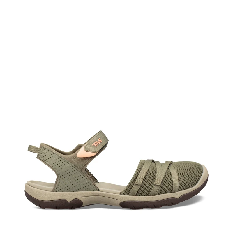 Teva Tira CT, Women’s Closed Toe Sandals, Green (Burnt Olive BTOL), US5/UK3/36EU