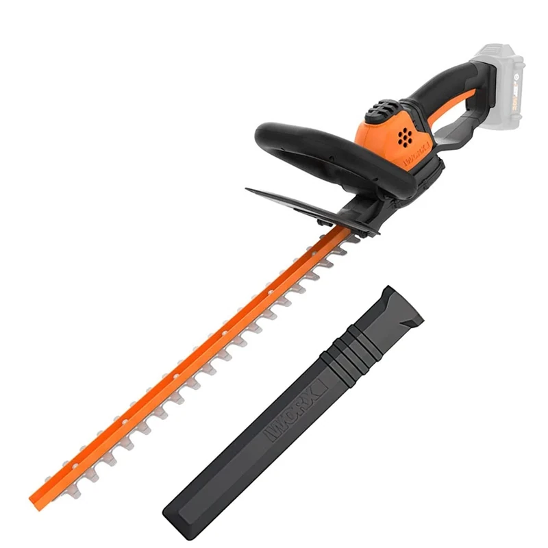 Worx WG261E.9 20V Hedge Shears 44 cm Blade Length 19 mm without Battery and Charger Black / Orange