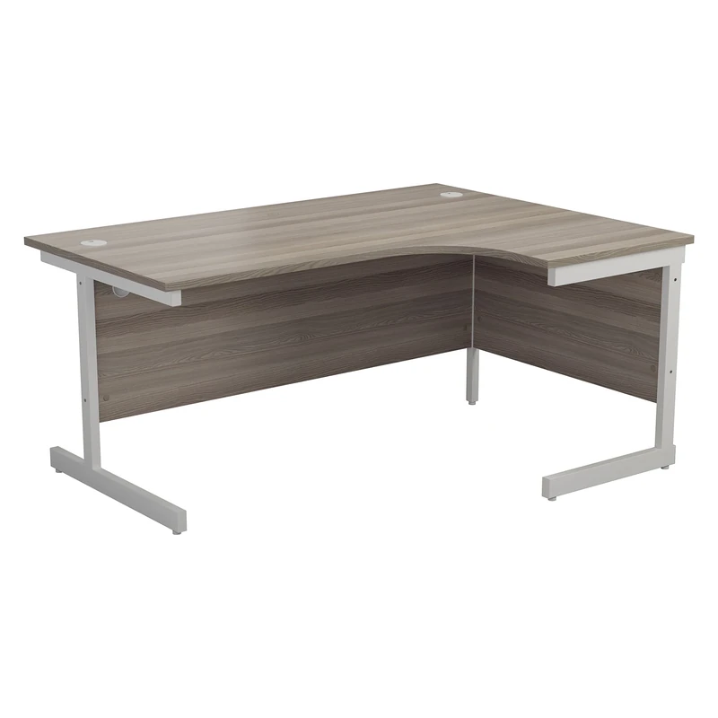 Office Hippo Heavy Duty Right Corner Desk, Modern L-Shape Office Table with Integrated Cable Ports, Stain & Heat Resistant Top, 180x120x73cm
