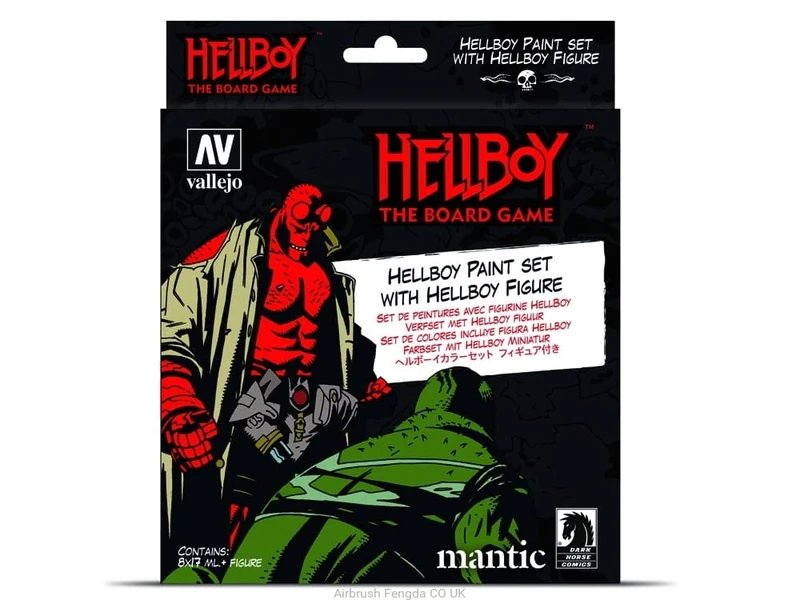 AV Vallejo Model Color Set - Hellboy (8 paints & figure)