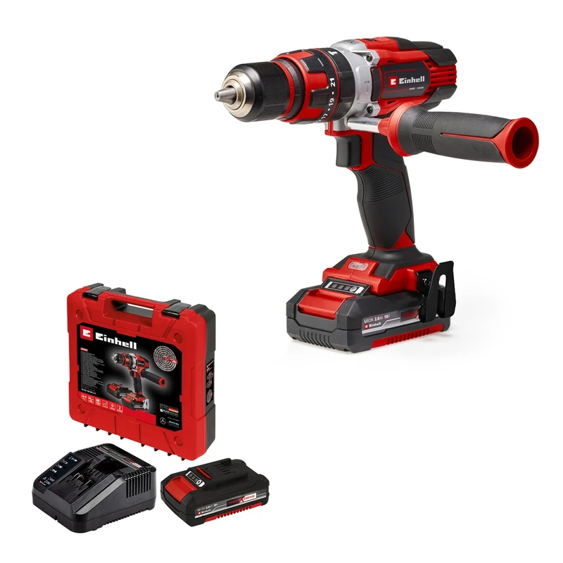 Einhell Power X-Change TE-CD 18/48 Li-i (2x2,0Ah) 2-Gang-Akku-Schlagbohrschrauber incl. 2. rechargeable battery ink