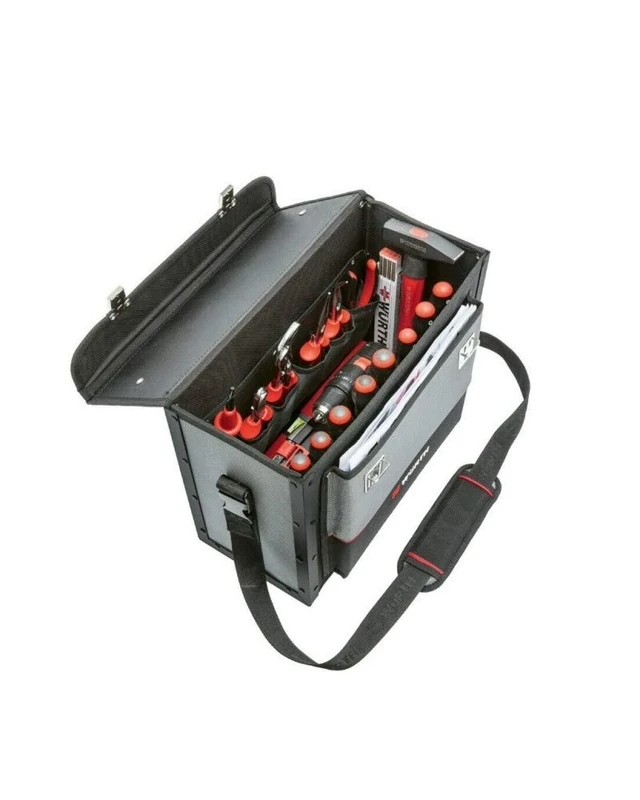 WURTH 715930232 BORSA-PORTAUTENSILI-BORDIALLUMINIO Bag-Tool Holder BORDIALLUMINIUM, Grey