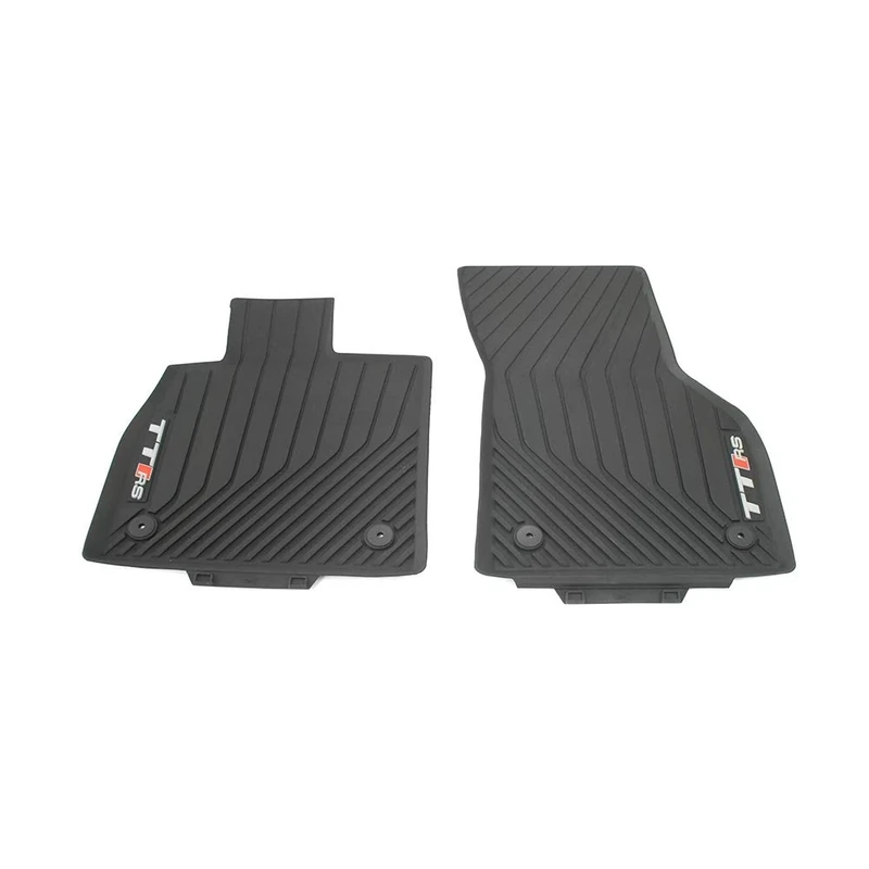 Audi 8S0061221A041 Rubber Floor Mats 2x Front All-Weather Mats Black with TTRS Lettering