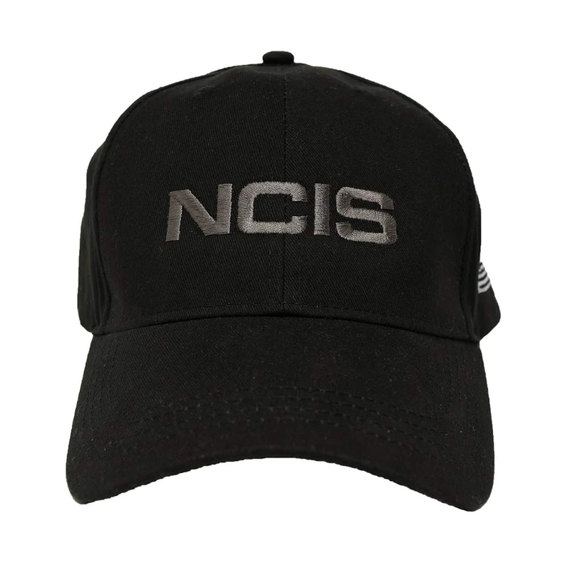 NCIS Special Agent Hat with Flag - Official Cap Known by Agent Leroy Gibbs - Adjustable Baseball Cap Embroidered Black