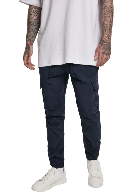 Urban Classics Men's Cargo Jogging Pants Trouser, Blue (Navy 00155), One (Size: X-Small)