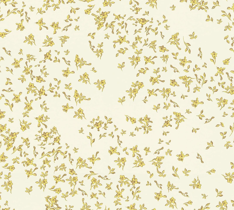 A.S. Création Floral Wallpaper Versace 4 Non-Woven Wallpaper 10.05 m x 0.70 m Gold Yellow Beige Made in Germany 935855 93585-5