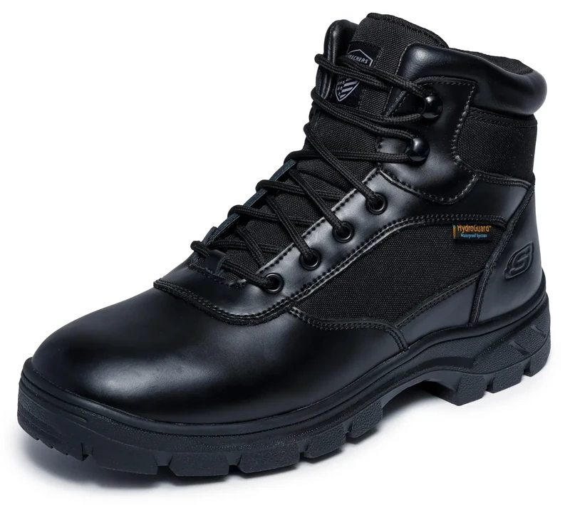 Skechers Men's Wascana-Benen Military and Tactical Boot, Black, 15 M US