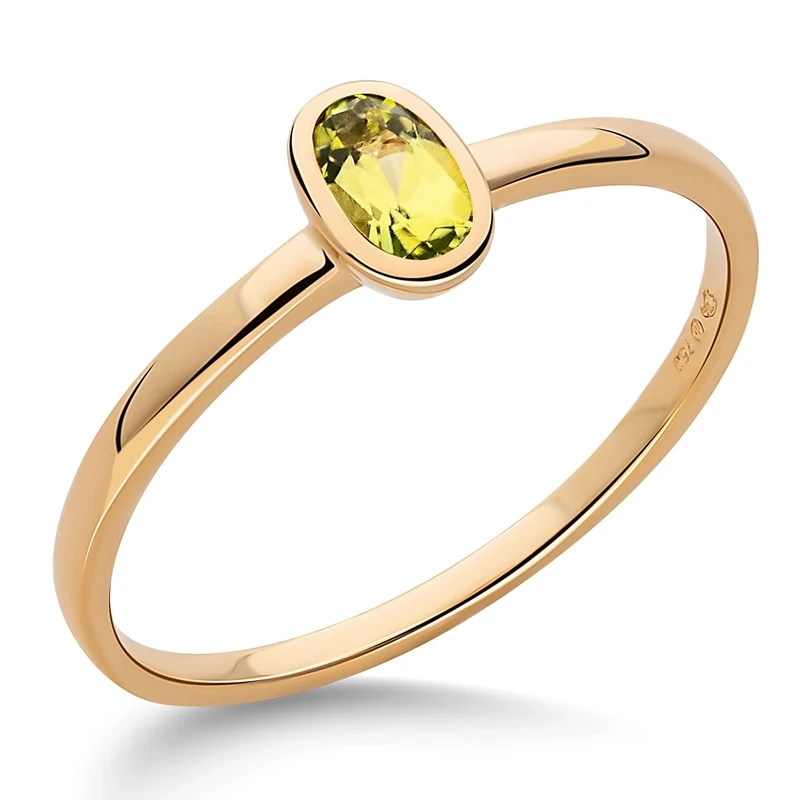 Orphelia RD-3926 Ring 18 Carat Yellow Gold with Coloured Stone, Gr. 52 (16.6), Citrine - Image 1
